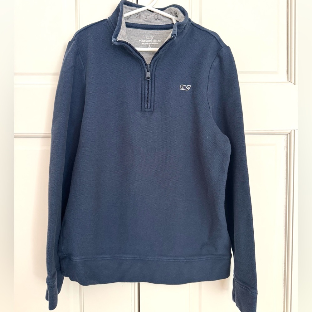Vineyard Vines Navy Blue Zip-Up Pullover